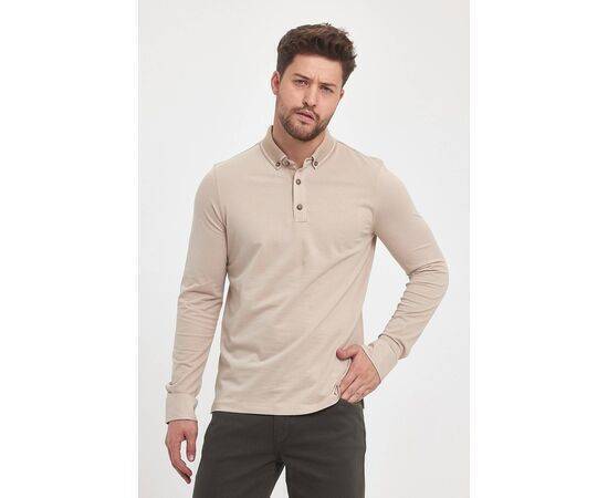 Polo Neck Sweatshirt with Buttons