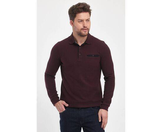 Polo Collar Sweatshirt