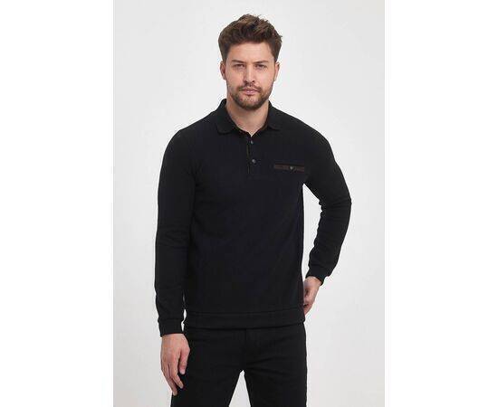 Polo Collar Sweatshirt