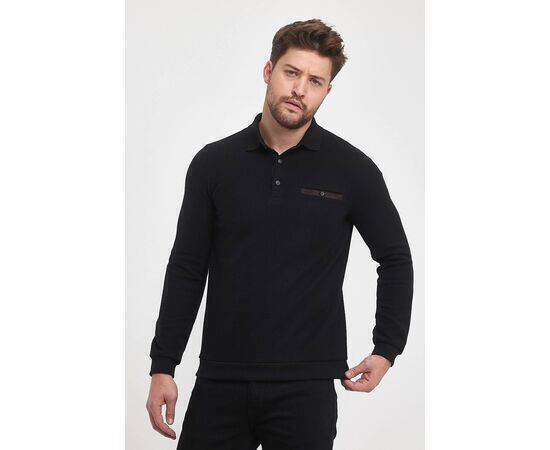 Polo Collar Sweatshirt