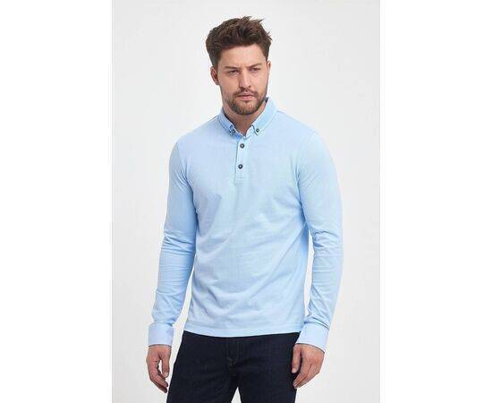 Polo Neck Sweatshirt with Buttons