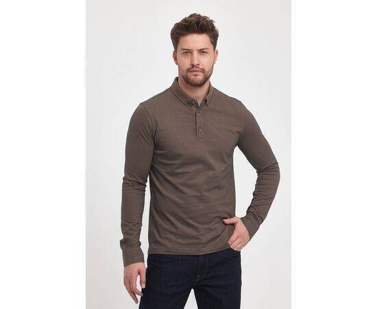 Polo Neck Sweatshirt with Buttons