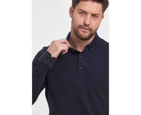 Polo Neck Sweatshirt with Buttons