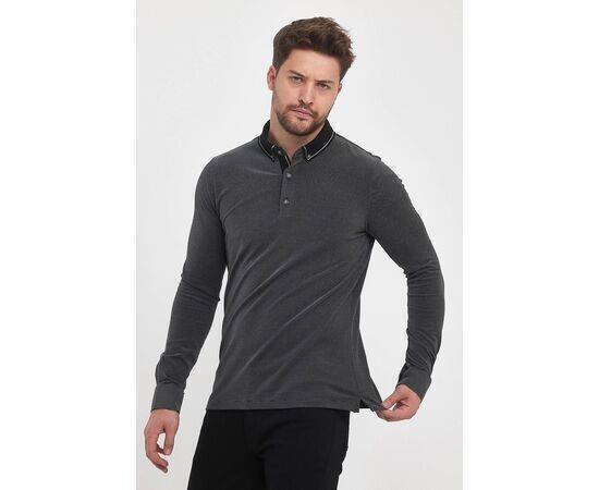 Polo Neck Sweatshirt with Buttons