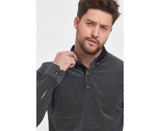 Polo Neck Sweatshirt with Buttons