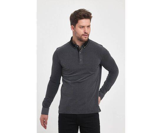 Polo Neck Sweatshirt with Buttons