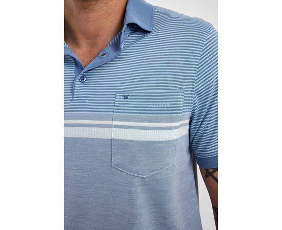 Polo Neck Short Sleeve T-shirt with Pocket