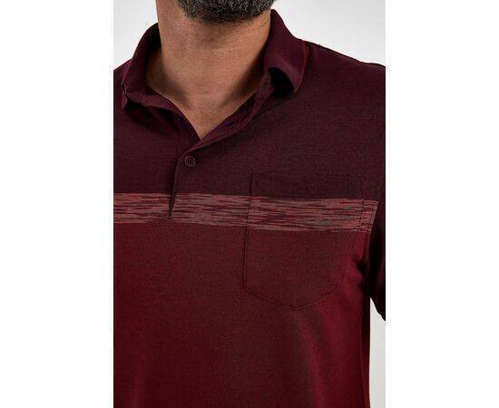 Polo Neck Short Sleeve T-shirt with Pocket