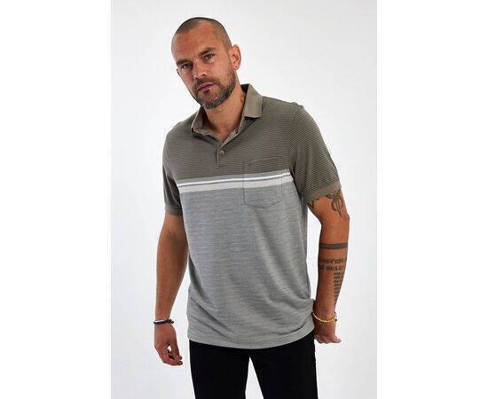 Polo Neck Short Sleeve T-shirt with Pocket