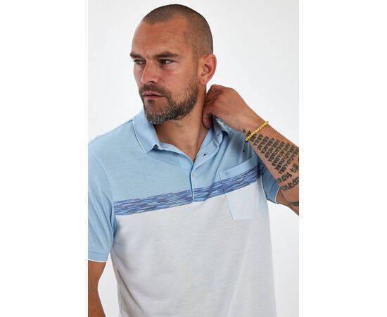 Polo Neck Short Sleeve T-shirt with Pocket