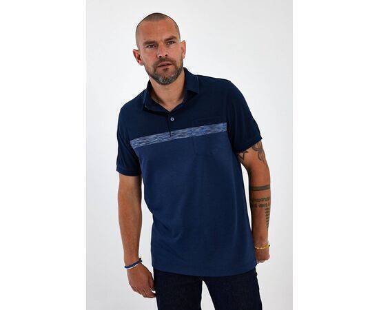 Polo Neck Short Sleeve T-shirt with Pocket