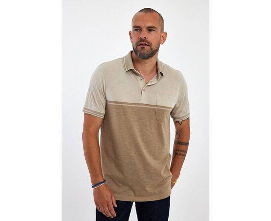 Polo Neck Short Sleeve T-shirt with Pocket