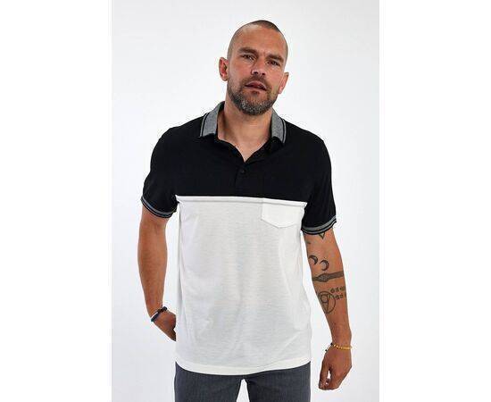 Polo Neck Short Sleeve T-shirt with Pocket