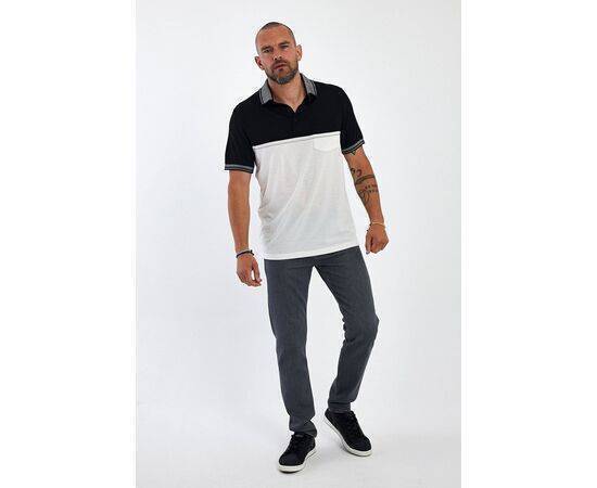 Polo Neck Short Sleeve T-shirt with Pocket