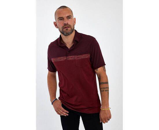 Polo Neck Short Sleeve T-shirt with Pocket