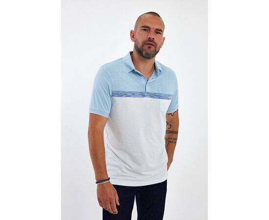 Polo Neck Short Sleeve T-shirt with Pocket