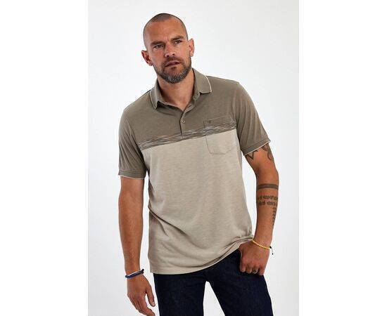 Polo Neck Short Sleeve T-shirt with Pocket