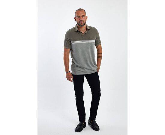 Polo Neck Short Sleeve T-shirt with Pocket