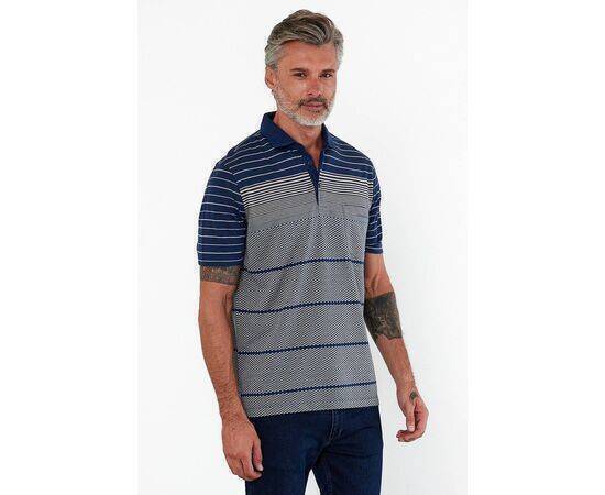 Polo Collar Short Sleeve T-Shirt with Pockets