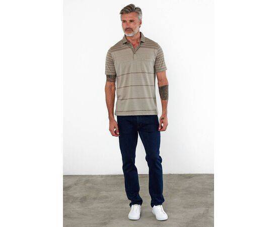 Polo Collar Short Sleeve T-Shirt with Pockets