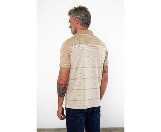 Polo Collar Short Sleeve T-Shirt with Pockets