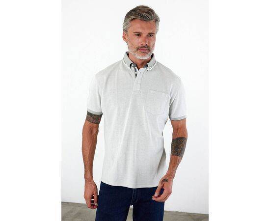 Polo Collar Short Sleeve T-Shirt with Pockets