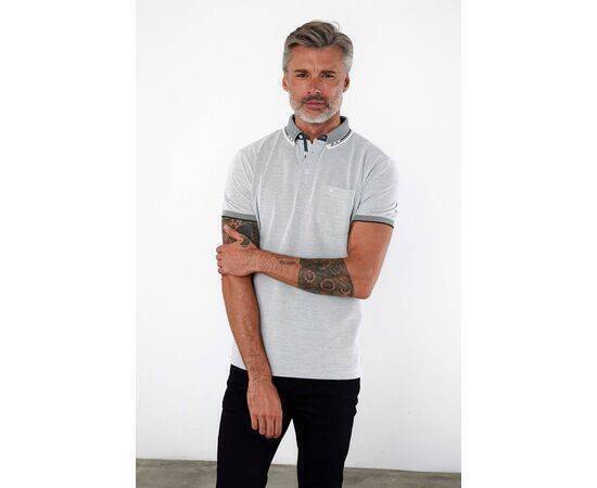 Polo Collar Short Sleeve T-Shirt with Pockets