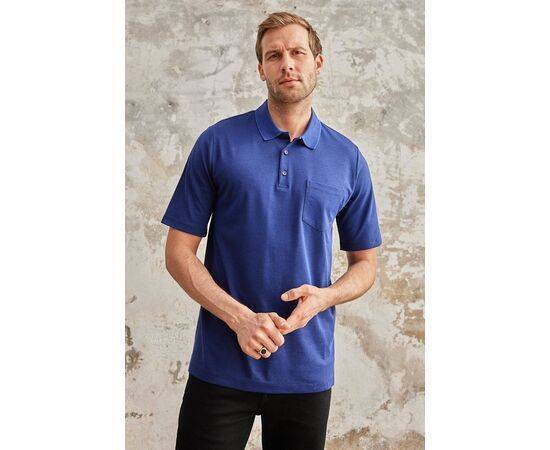 Polo Collar Short Sleeve T-Shirt with Pockets