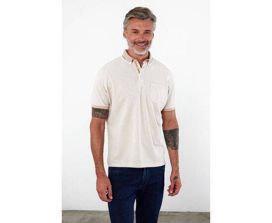 Polo Collar Short Sleeve T-Shirt with Pockets