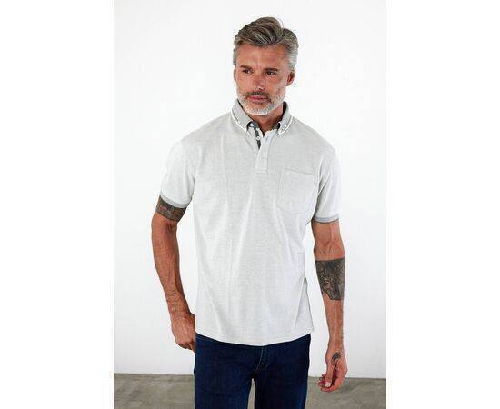 Polo Collar Short Sleeve T-Shirt with Pockets