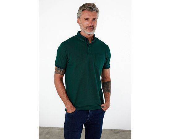 Polo Collar Short Sleeve T-Shirt with Pockets