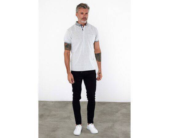 Polo Collar Short Sleeve T-Shirt with Pockets