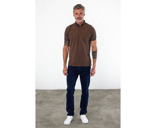 Polo Collar Short Sleeve T-Shirt with Pockets