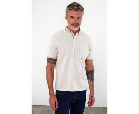 Polo Collar Short Sleeve T-Shirt with Pockets