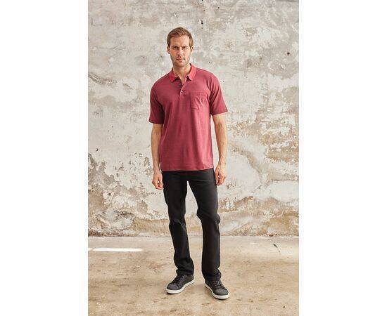 Polo Collar Short Sleeve T-Shirt with Pockets