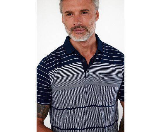 Polo Collar Short Sleeve T-Shirt with Pockets