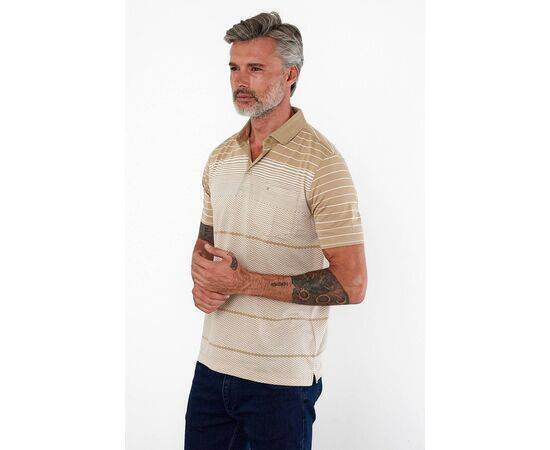 Polo Collar Short Sleeve T-Shirt with Pockets