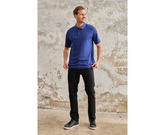 Polo Collar Short Sleeve T-Shirt with Pockets