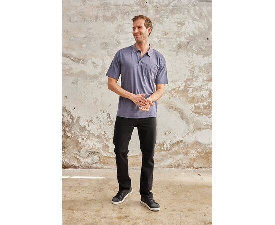 Polo Collar Short Sleeve T-Shirt with Pockets