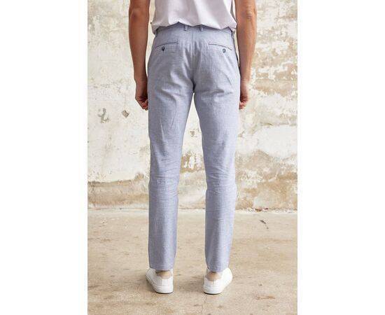 Linen Chino Trousers with Side Pockets