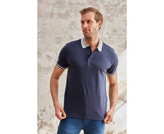 Striped Polo Neck Short Sleeve T-Shirt