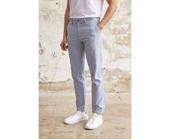 Linen Chino Trousers with Side Pockets