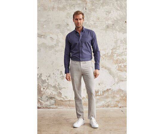 Linen Chino Trousers with Side Pockets