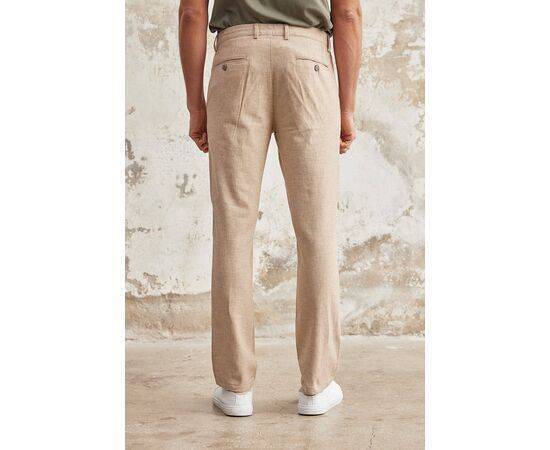 Linen Chino Trousers with Side Pockets