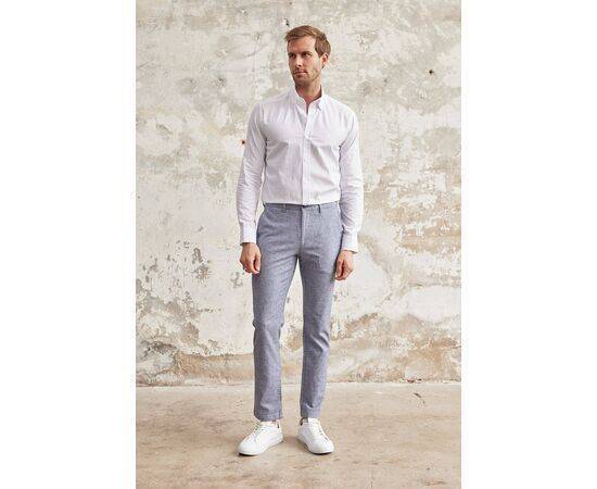 Linen Chino Trousers with Side Pockets