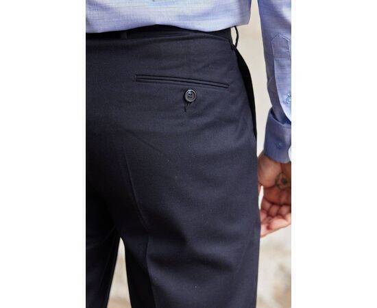 Double Pleated Side Trousers with Pockets