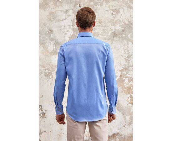 Classic Fit Long Sleeve Buttoned Collar Cotton Shirt