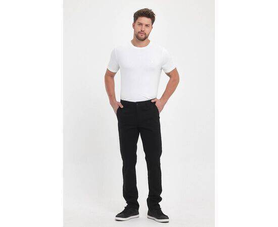 Regular Fit Chino Trousers with Side Pockets