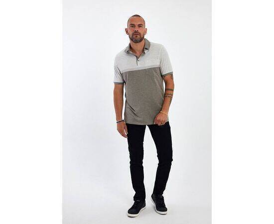 Polo Neck Short Sleeve T-shirt with Pocket