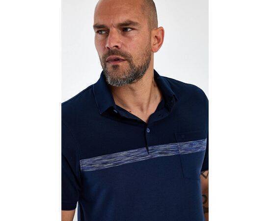 Polo Neck Short Sleeve T-shirt with Pocket